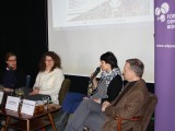 Debata panelowa. Od lewej: Marta Wójcicka (Przetwory), Dorota Kabała (knockoutdesign), Julia Pańków (Architektura od wnętrza), Dariusz Śmiechowski (SARP)