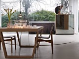 Contemporary wooden table by Rodolfo Dordoni