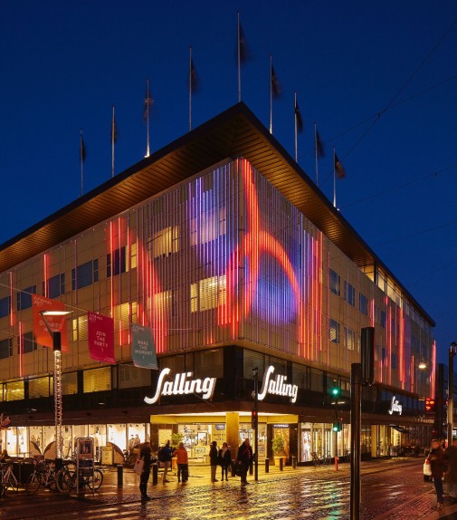 SALLING Department Store, Aarhus, Dania - Martin Professional, Kollision
