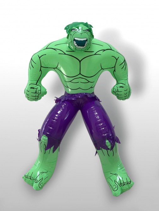 Jeff Koons, Hulk Elvis - nadmuchiwana postać Hulka z wystawy artysty w Gagosian Gallery w Londynie w 2077 r