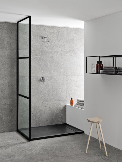 Shower tray Sestra rectangular graphite_Medium Size
