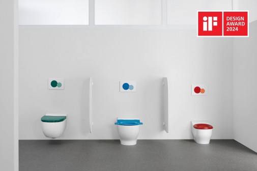 Geberit Bambini WC assortment in colors